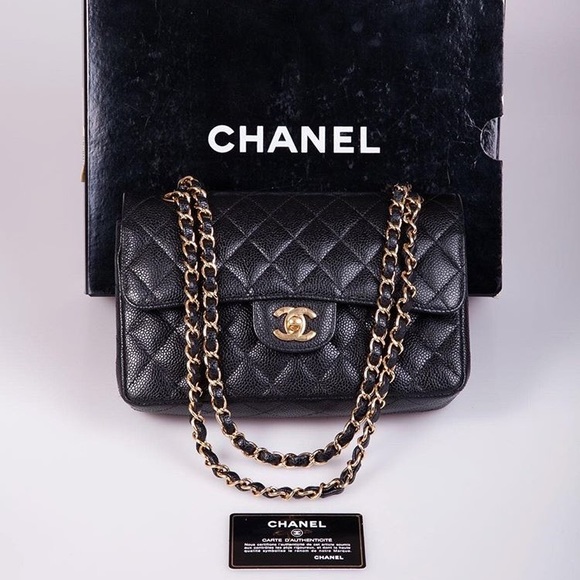 [SOLD] Chanel Small Classic Double Flap Bag Caviar - Picture 3 of 8